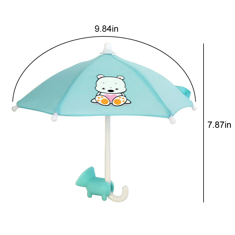 Cute Mobile Phone Holder With Sun Umbrella - Image 13