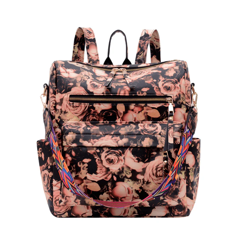 Vintage PU Leather Backpack - Image 13